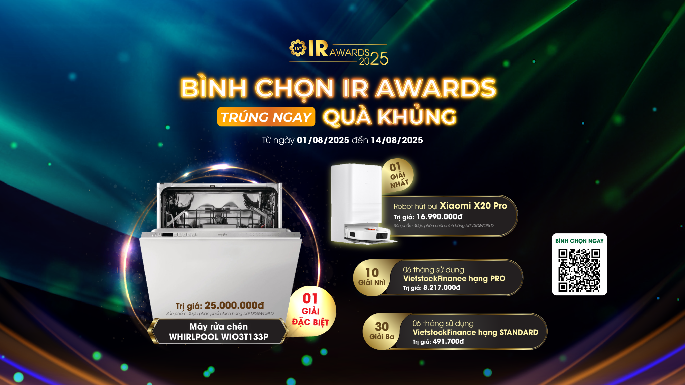 Bình chọn đại chúng - IR AWARDS 2025.